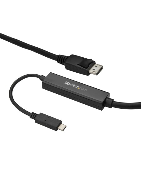 Cable 3m USB C a DisplayPort 1.2 de 4K a 60Hz - Adaptador Convertidor USB Tipo C a DisplayPort - HBR2 - Conversor USBC con Modo 