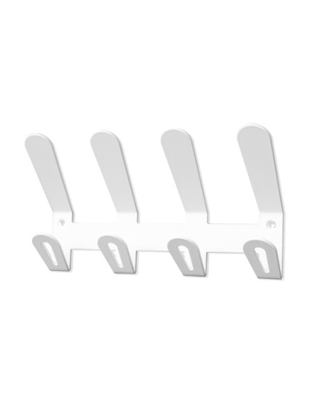 PERCHERO PARED EC/02 4 COLGADORES BLANCO