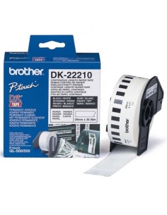 CINTA PAPEL TERMICO CONTINUA BLANCA BROTHER DK22210