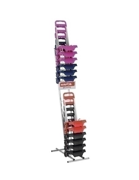 SAFTA EXPOSITOR 12 CARROS PORTAMOCHILAS MOD.905 TROLLEYS COLORES SURTIDOS