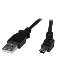 Cable Adaptador 1m USB A Macho a Mini USB B Macho Acodado en Ángulo hacia Arriba