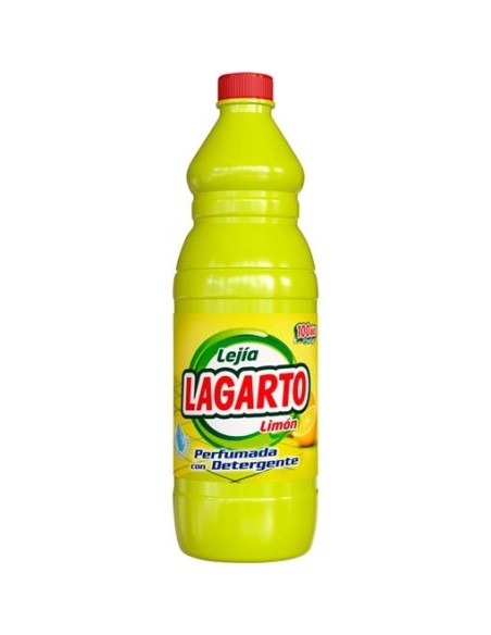 LAGARTO LEJÍA PERFUMADA LIMÓN CON DETERGENTE BOTELLA 1500ML