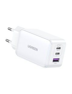 Nexode USB A2USB C 65W GaN Tech Fast Charger White Lector de libros electronicos Auriculares Auriculares Telefono IP Teclado Ord