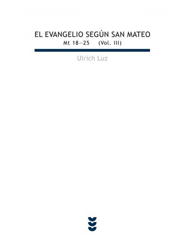 El evangelio segun san Mateo III Mt 18 25