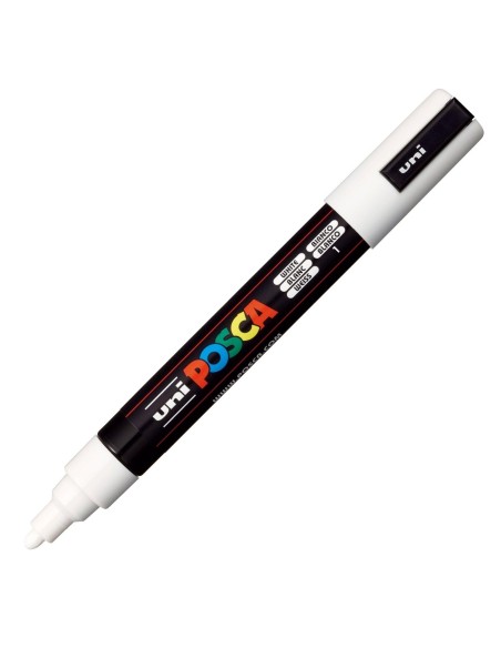 ROTULADOR UNI-BALL POSCA PC5M 1.8-2.5MM BLANCO