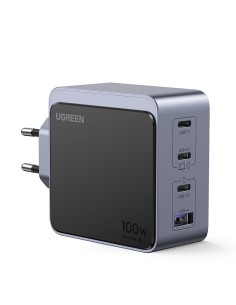 Nexode S 100W 4-Port GaN Fast Charger EU gray Ordenador portátil, Teléfono móvil, Portátil, Batería portátil, Tableta Gris Corri