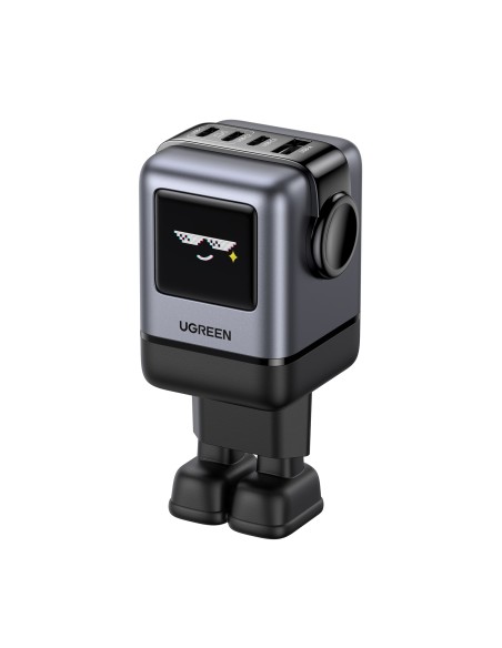 45515B cargador de dispositivo móvil Ordenador portátil, Teléfono móvil, Portátil, Batería portátil, Teléfono Gris Corriente alt