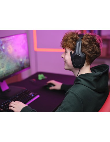 GXT 415 Zirox Auriculares Alámbrico Diadema Juego Negro