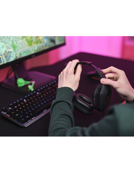 GXT 415 Zirox Auriculares Alámbrico Diadema Juego Negro