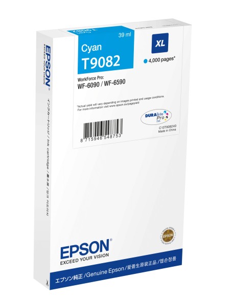 Cartucho T9082 cian XL