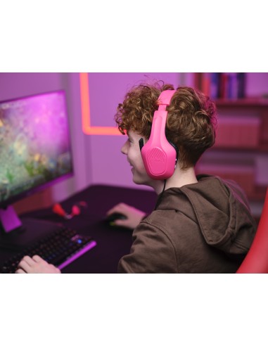 GXT 415P Zirox Auriculares Alámbrico Diadema Juego Rosa