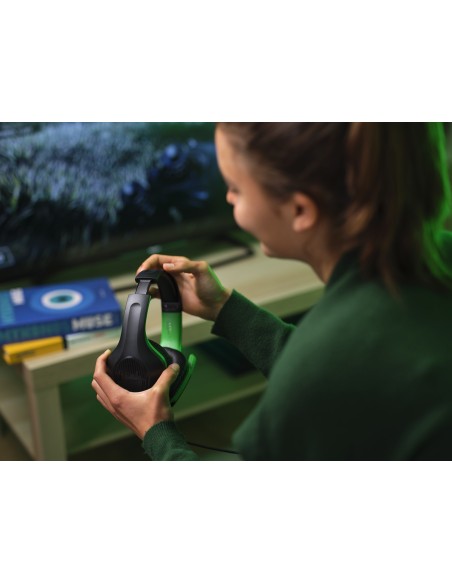 GXT 415X ZIROX Auriculares Alámbrico Diadema Juego Negro, Verde