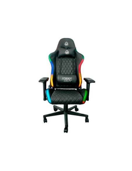 XSPRO-RGB silla para videojuegos Butaca para jugar Asiento acolchado Negro