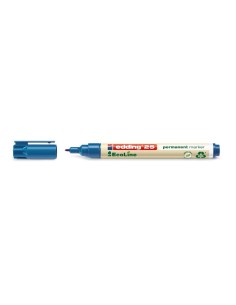25 EcoLine marcador permanente Punta redonda Azul