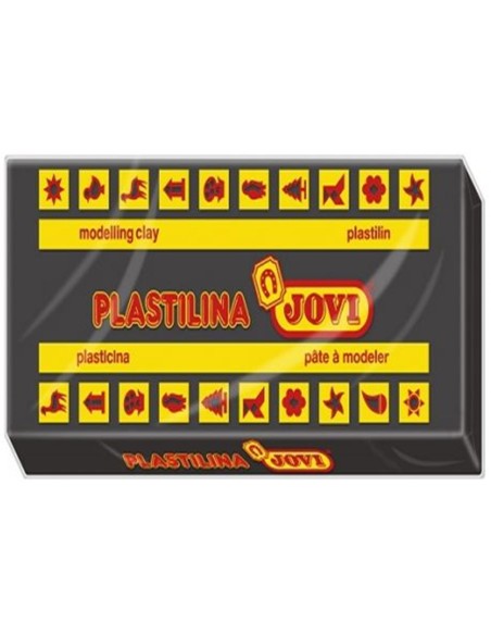 1 PASTILLA PLASTILINA 50 G - NEGRO JOVI 7015 7015
