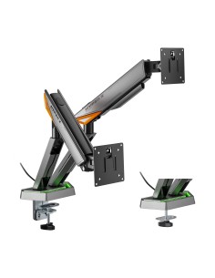 DT38TSRRGB-349 soporte para monitor 96,5 cm (38") Escritorio Negro, Blanco