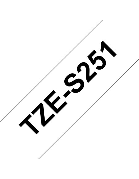 TZE-S251 cinta para impresora de etiquetas Negro sobre blanco TZ
