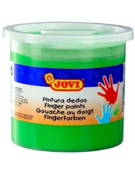 ESTUCHE 5 BOTES PINTURA DEDOS JOVI 125ML VERDE