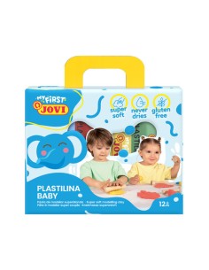 Estuche 4 tacos plastilina 38g colores surtidos my first plastilina baby