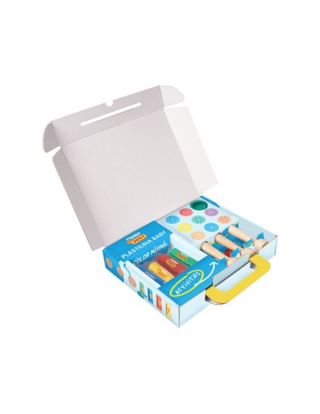 Kit de modelaje con estampadores de madera my first plastilina baby