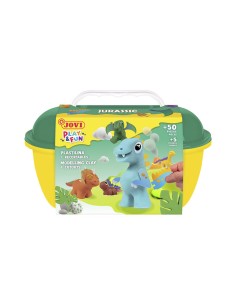 Cofre de plastilina jurassic con complementos y recortables