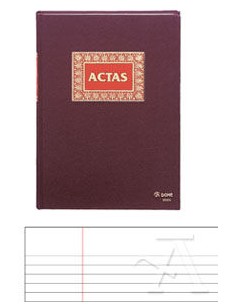 LIBRO ACTAS FOLIO NATURAL 100 HOJAS DOHE