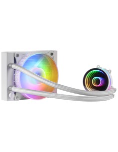 ML-ONE120, Refrigeración Líquida CPU, TDP 200 W, Espejo Infinito, Ventilador FRGB Silencioso, Multisocket Universal, Blanco
