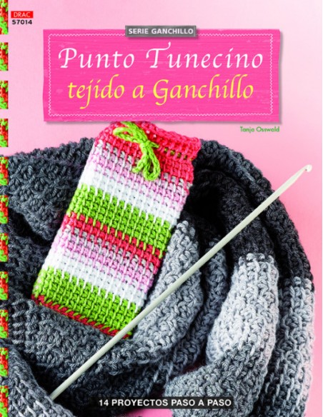 Punto tunecino tejido a ganchillo