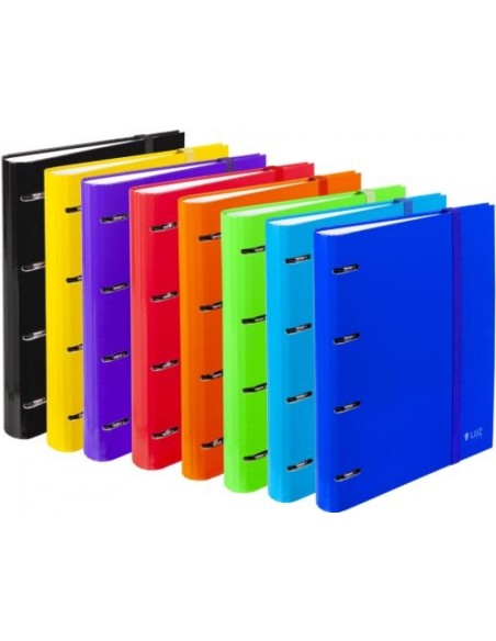 c 8 carpeblock luz a4 4 anillas 35mm con recambio 120h 90g cierre con goma plana