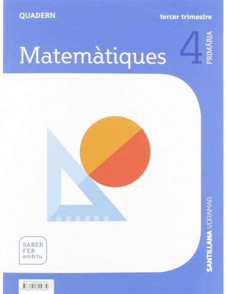 QUADERN MATEMATIQUES 3 4TPRIMARIA SABER FER AMB TU VALENCIA 2019
