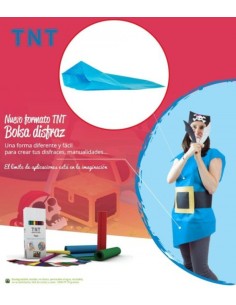 PACK 25 BOLSAS DISFRAZ TEJIDO NO TEJIDO 65X90CM AZUL