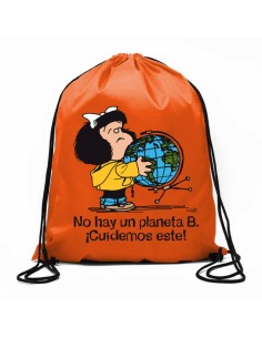 BOLSA DE CUERDAS MAFALDA NO HAY UN PLANETA B