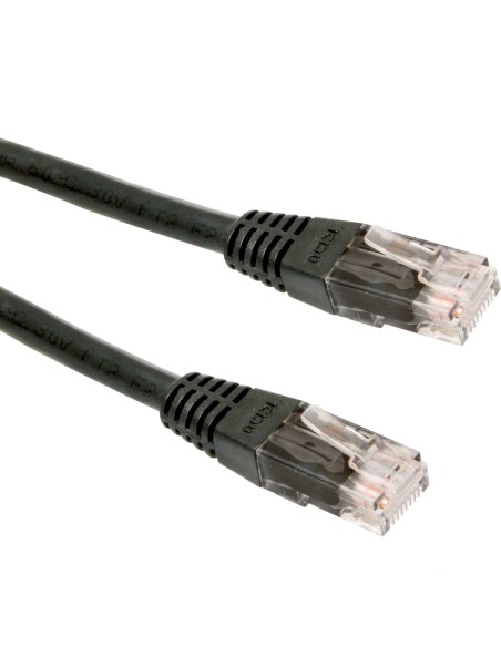 PP12-3M/BK cable de red Negro Cat5e U/UTP (UTP)
