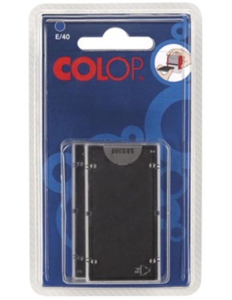 BLISTER 2 ALMOHADILLAS E12 AZUL COLOP