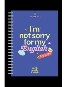 LIBRETA TAPA DURA MARIA SPEAKS ENGLISHTANTANFAN