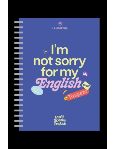 LIBRETA TAPA DURA MARIA SPEAKS ENGLISHTANTANFAN