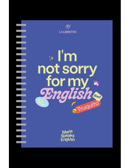 LIBRETA TAPA DURA MARIA SPEAKS ENGLISHTANTANFAN