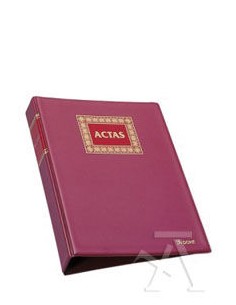 LIBRO ACTAS HOJAS MOVILES A4 100 HOJAS