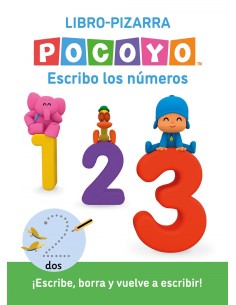 Pocoyo Lectoescritura Escribo los numeros Libro pizarra