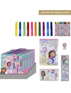 SET DE PAPELERIA COLOREABLE GABBYS DOLLHOUSE 30X30X25CM
