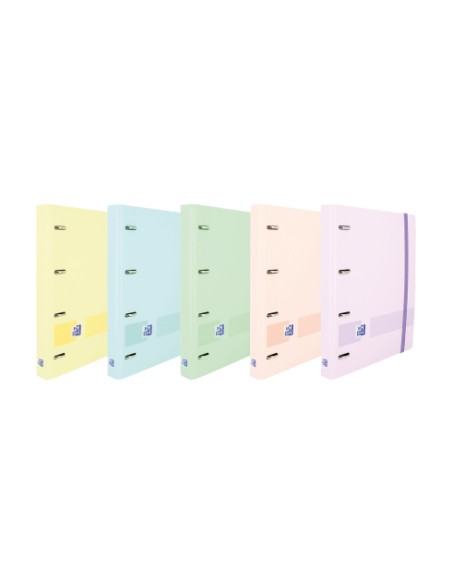 400174550 carpeta de cartón A5 Azul, Color menta, Naranja, Rosa, Amarillo