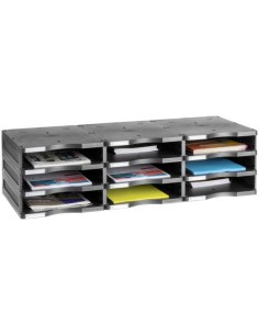 6533 NE archivador organizador Poliestireno Negro