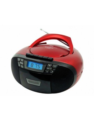 CXUM53 sistema estéreo portátil 1 W FM Rojo Reproducción MP3