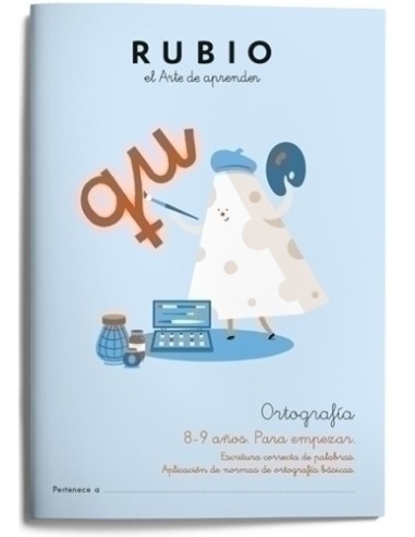 CUADERNO RUBIO ORTOGRAFIA 3 8-9 AÑOS - Pack de 5 unidades