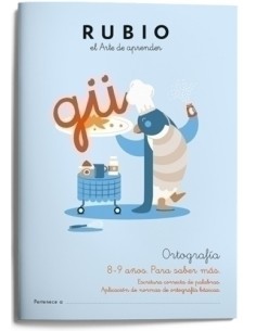 CUADERNO RUBIO ORTOGRAFIA 4 8-9 AÑOS - Pack de 5 unidades