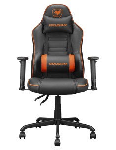 3MFSLORB.0001 silla para videojuegos Silla para videojuegos de PC Asiento acolchado Negro, Naranja