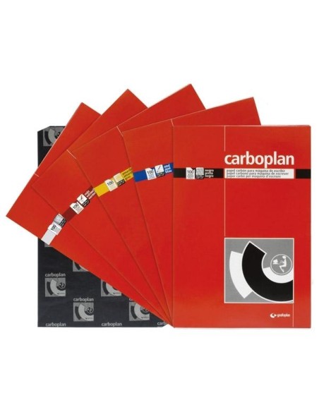 GRAFOPLAS PAPEL CARBON PACK 10H CARBOPLAN AZUL