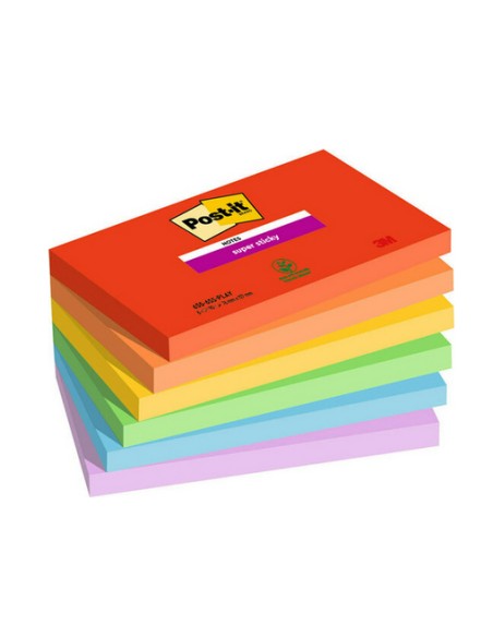 7100258796 nota autoadhesiva Rectángulo Azul, Verde, Naranja, Púrpura, Rojo, Amarillo 90 hojas Autoadhesivo