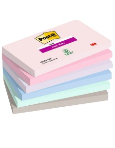 7100259202 nota autoadhesiva Rectángulo Azul, Verde, Gris, Rosa, Púrpura 90 hojas Autoadhesivo