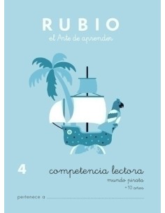 CUADERNO RUBIO A5 COMPETENCIA LECTORA 4 - Pack de 5 unidades
